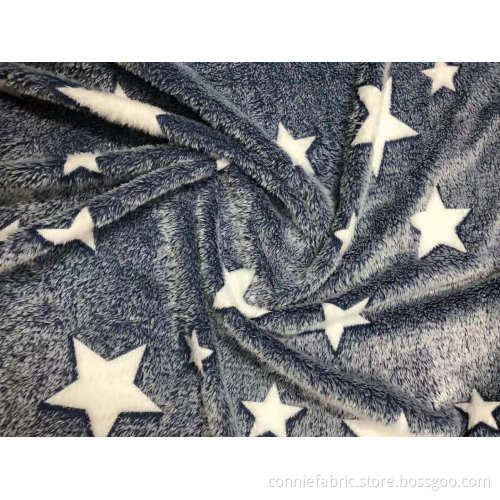 100% Polyester 150d Flannel Printed Knitted Fabric